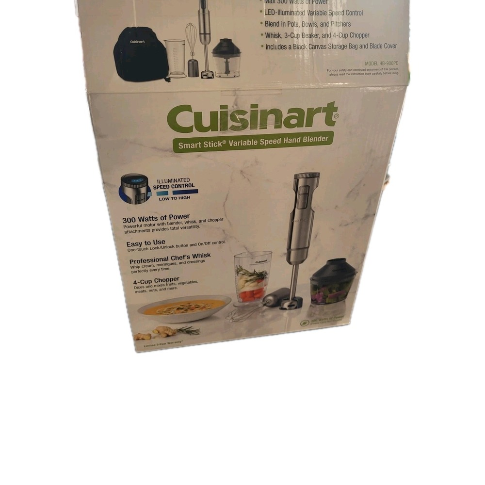 Cuisinart HB-900PC Immersion Hand Blender Smart Stick [MISSING PIECES]